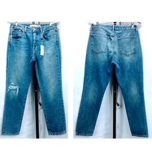 Lovers and Friends Womens High Rise Jeans Jordan Skinny Distressed Sz 30 x 28